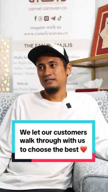 We let our customers walk through with us to choose the best ❤️